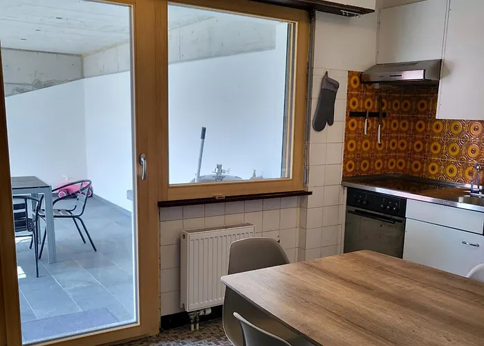 Randogne Avec Grande Terrasse Lägenhet