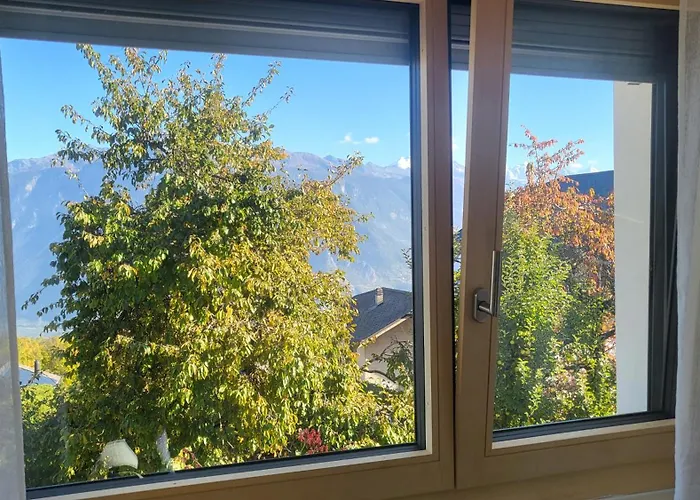 Lägenhet Randogne Avec Grande Terrasse